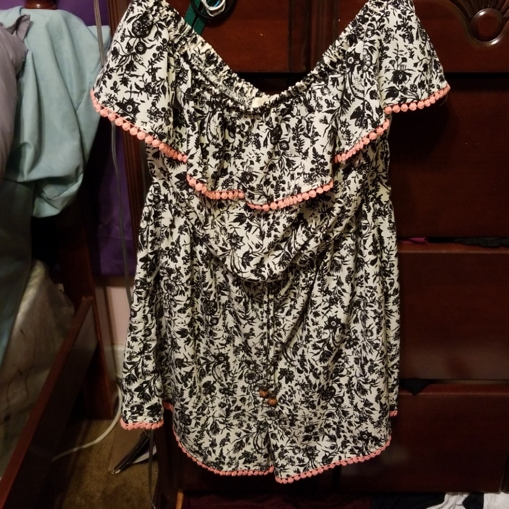 Off the shoulder romper